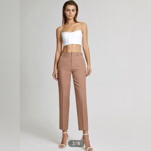 Commense High Waisted Cropped Skinny Straight Leg Trousers - NWT